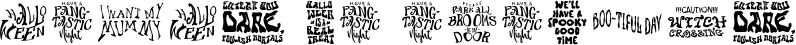 Image preview of font Boo Words