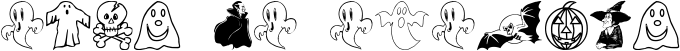 Image preview of font BOO