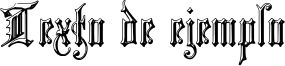Image preview of font Church Text 'Shaded'