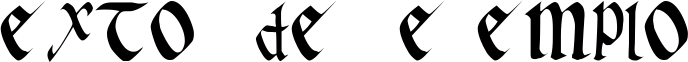 Image preview of font Early Gothic bold