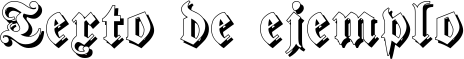 Image preview of font Fraktur Shadowed