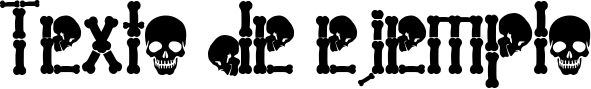 Image preview of font Ghost Skeleton