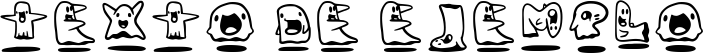 Image preview of font Ghosties