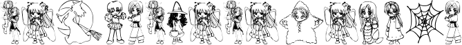 Image preview of font halloween2001
