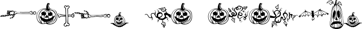Image preview of font Halloween Borders