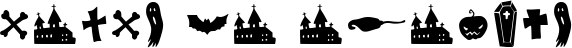 Image preview of font Halloween Clipart