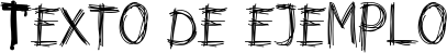 Image preview of font HORROR 666