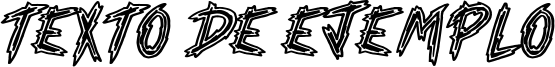 Image preview of font Horror Theater