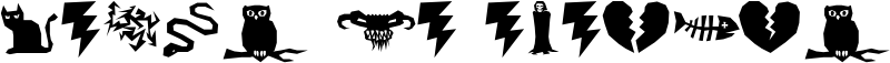 Image preview of font ILL oCtoBer