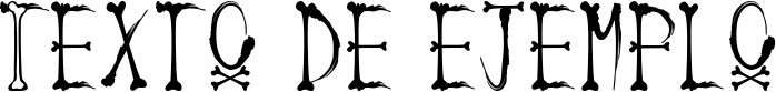 Image preview of font Ink And Bones
