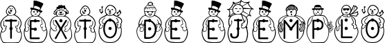 Image preview of font JFSnowbiz