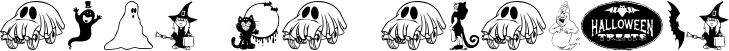 Image preview of font KiddyHalloween
