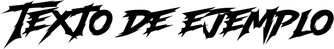 Image preview of font Modern Thrash