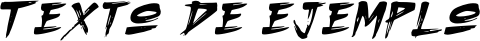 Image preview of font Morbid Bones (DEMO) Brush Slant