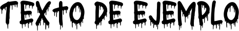 Image preview of font Nightmare Regular