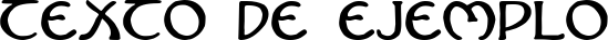 Image preview of font Nouveau Uncial Caps