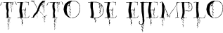 Image preview of font Organic Fear
