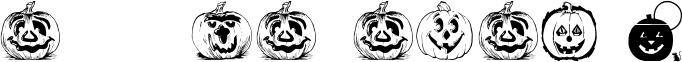 Image preview of font Punkins
