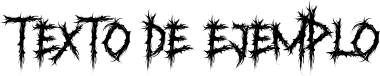 Image preview of font Ruthless