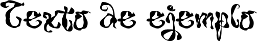 Image preview of font Scary Indigo
