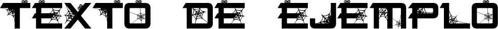 Image preview of font Spider Font