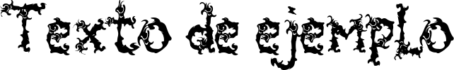 Image preview of font Spooky Flames
