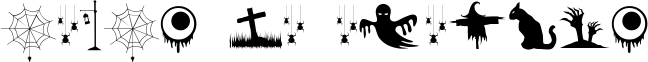Image preview of font Spooky Night