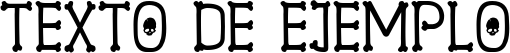 Image preview of font Spooky Skeleton