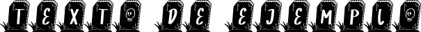 Image preview of font SPOOKY TOMB