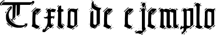 Image preview of font The End.