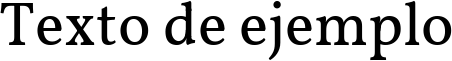 Image preview of font Vollkorn