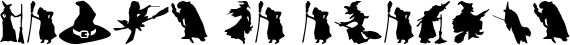 Image preview of font Witch