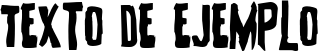 Image preview of font Zakenstein Expanded