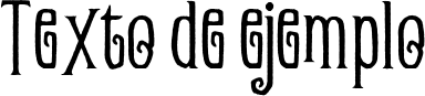 Image preview of font Zukones Distor Rough